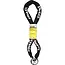 Benson Ronde ketting met hangslot - gehard staal - 8 mm dik - 120 cm lang - met nylon hoes