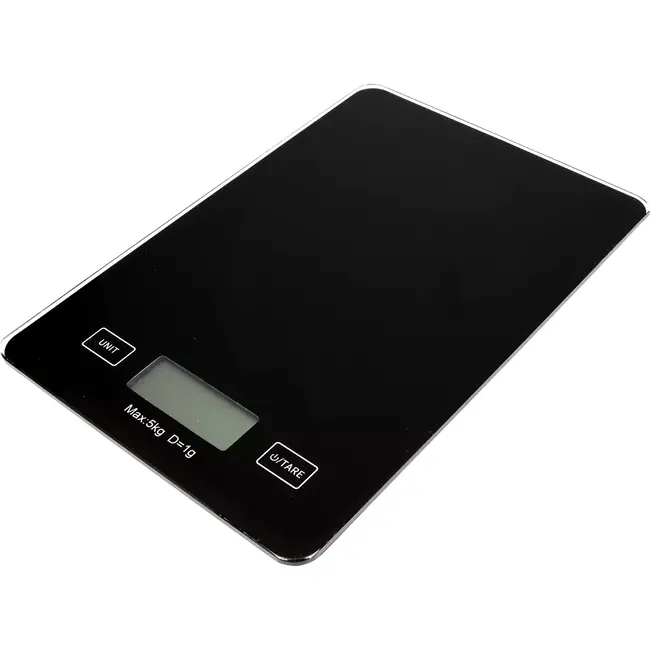 Benson Digitale keukenweegschaal - 5 kg - nauwkeurig en veelzijdig - glazen oppervlak