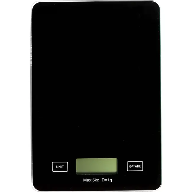 Benson Digitale keukenweegschaal - 5 kg - nauwkeurig en veelzijdig - glazen oppervlak