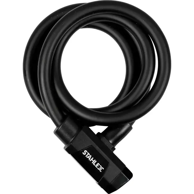 Benson Kabelslot - Extra beveiligd - Stevige staalkabel - 12 x 1200 mm - Zwart matte finish