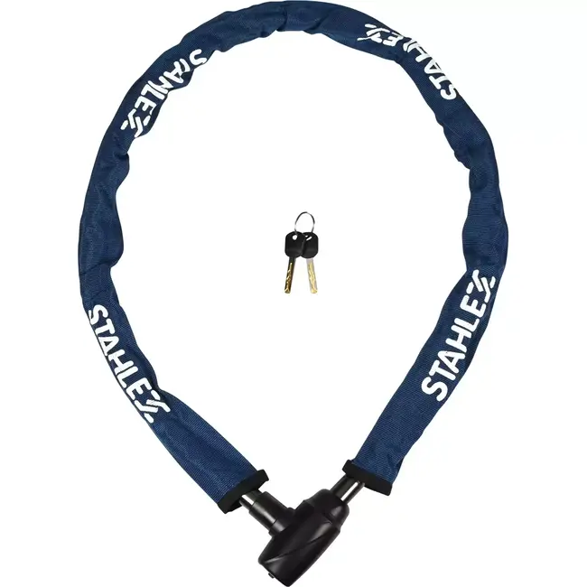 Benson Pantserslot met canvas hoes - 18x1200 mm - Zwart en rood - Inclusief 2 sleutels