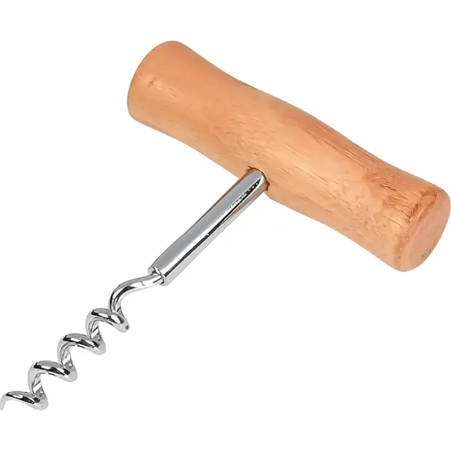 Benson Kurkentrekker met houten greep - Compact en multifunctioneel - 10 cm