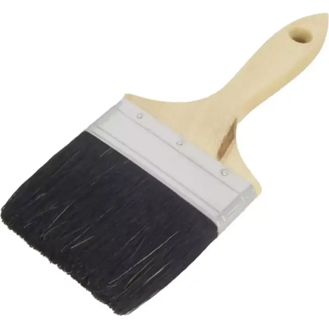 Benson Platte kwast - Alkyd Classic - 3 inch - Duurzaam hout - Zwarte varkensharen