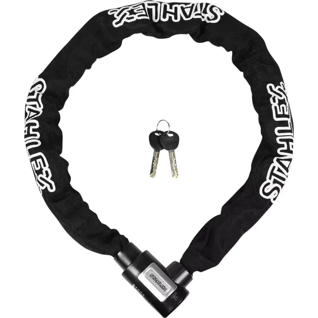 Benson Kettingslot met gehard staal en canvas hoes - 8.5 x 1000 mm - inclusief veiligheidssleutels