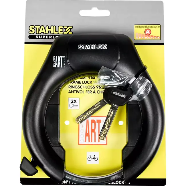 Benson Ringslot met ART Keurmerk - Robuust en Betrouwbaar - Inclusief 2 Sleutels - Geschikt voor Insteekketting