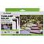 Benson Solar tuinlampen - modern rond design - set van 2 - warm wit licht - 40 cm hoog