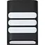 Hofftech Solar wandlamp rechthoek - warm wit licht - 11,3 x 4 x 15,8 cm - kunststof - met aan/uit knop