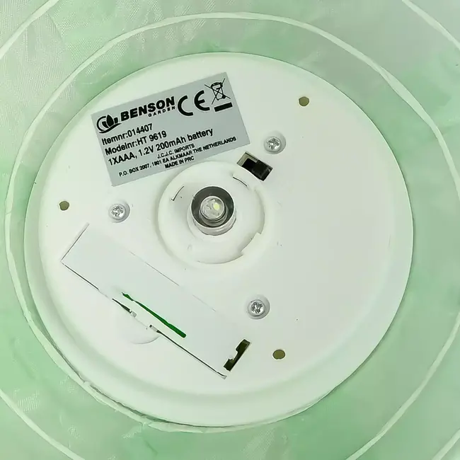 Benson Solar lampion - kleurrijke mix - Ø 28 cm - wit LED - tuinverlichting