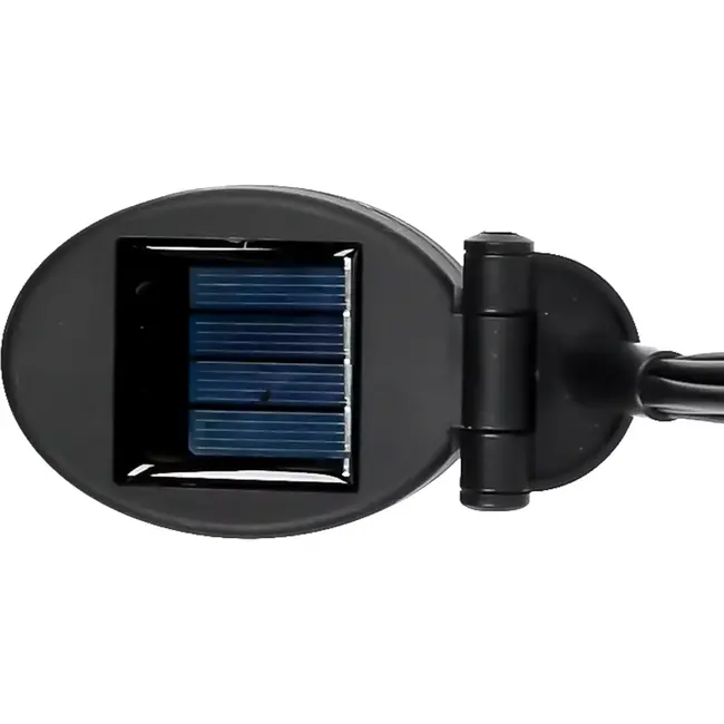 Benson Solar tuinlamp - 6 LED bollen - 70 cm - roestvrij staal - flexibele opstelling