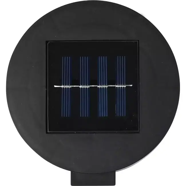 Benson Ronde solar wandlamp - Warm wit licht - Compact en duurzaam - 12 x 8 x 5,4 cm - Inclusief montageset