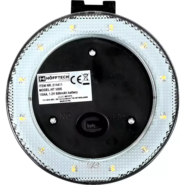 Benson Ronde solar wandlamp - Warm wit licht - Compact en duurzaam - 12 x 8 x 5,4 cm - Inclusief montageset