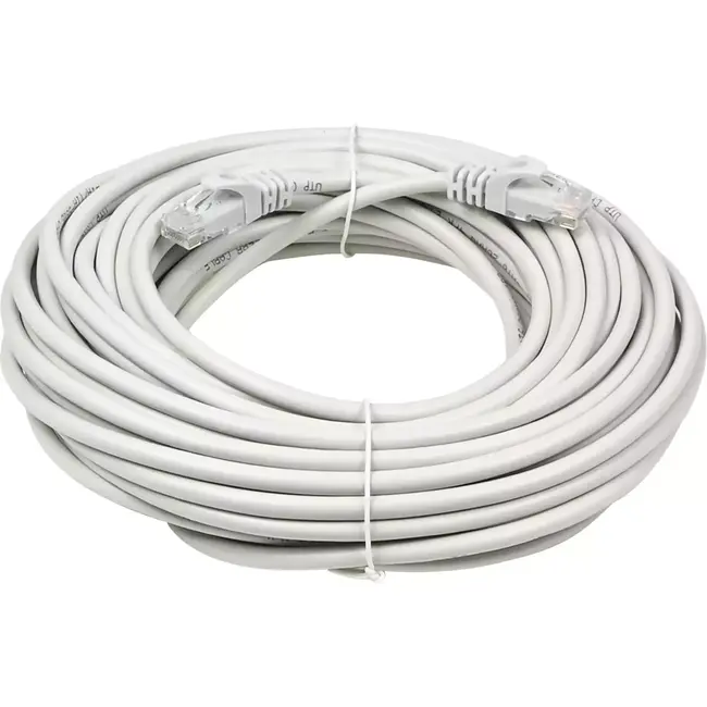 Benson UTP CAT6 kabel - 15 meter - lichtgrijs - RJ45 connectors - tot 5 Gbps - 250 MHz - CCA geleider