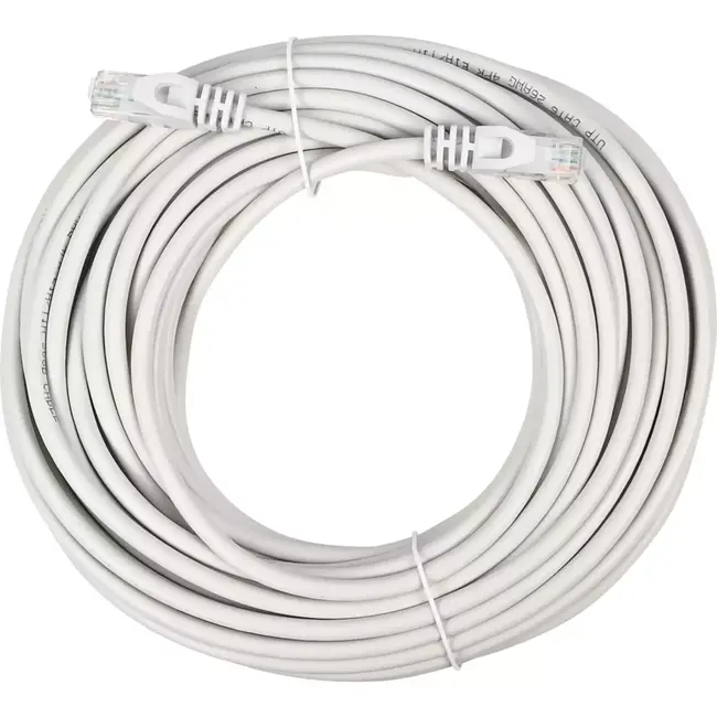 Benson UTP CAT6 kabel - 15 meter - lichtgrijs - RJ45 connectors - tot 5 Gbps - 250 MHz - CCA geleider