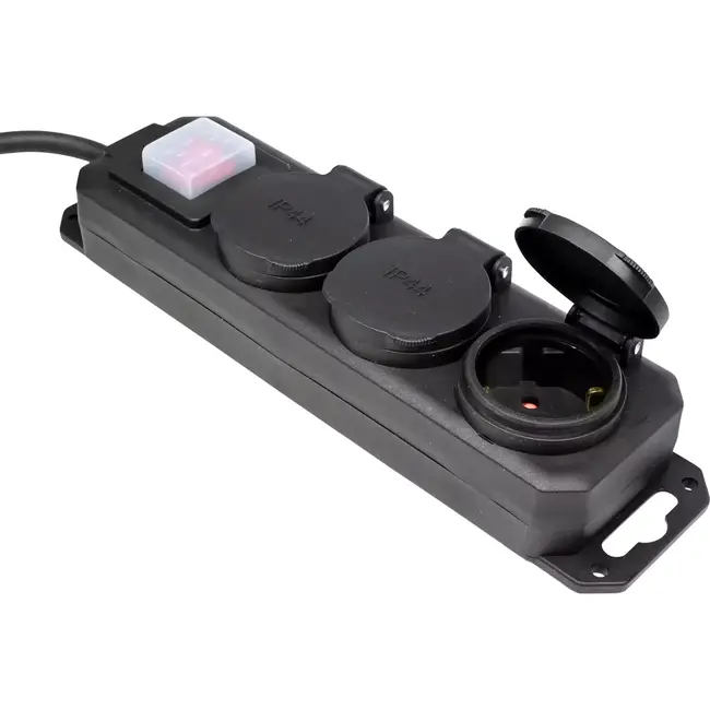 Benson Stekkerdoos 3-voudig - Waterdicht - Met schakelaar - 3 meter - IP44