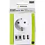 Benson Stopcontact met 2 USB-A en 2 USB-C poorten - Kinderbeveiliging - Telefoon dock - 16A - 5V 3,4A