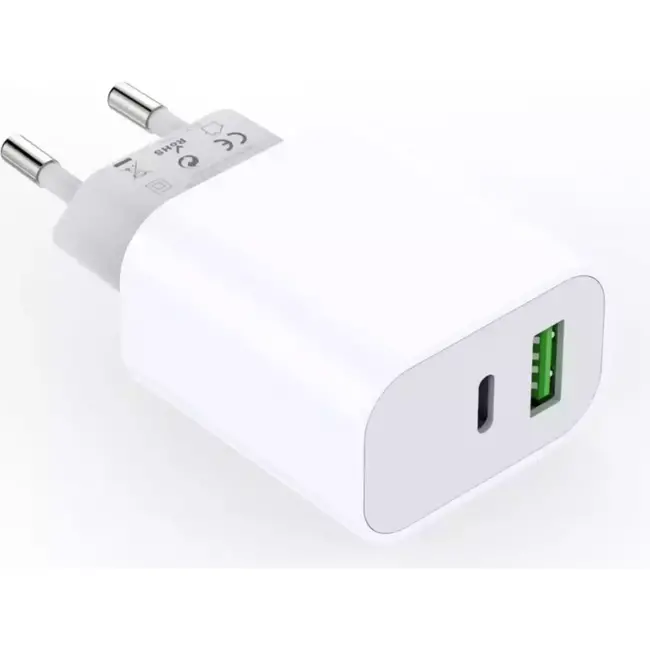 Benson Compacte 20W lader - USB-A & USB-C - Snelle en veilige oplading - Geschikt voor reizen
