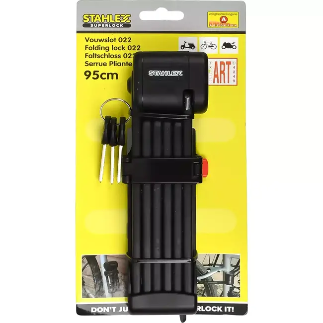 Benson Vouwslot - 95 cm - Veilig en Compact - Inclusief 3 Sleutels - Gemakkelijk in Gebruik