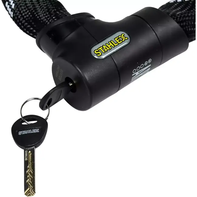 Benson Kettingslot - Gehard Staal - 1500 mm - Inclusief Veiligheidssleutels - Nylon Hoes