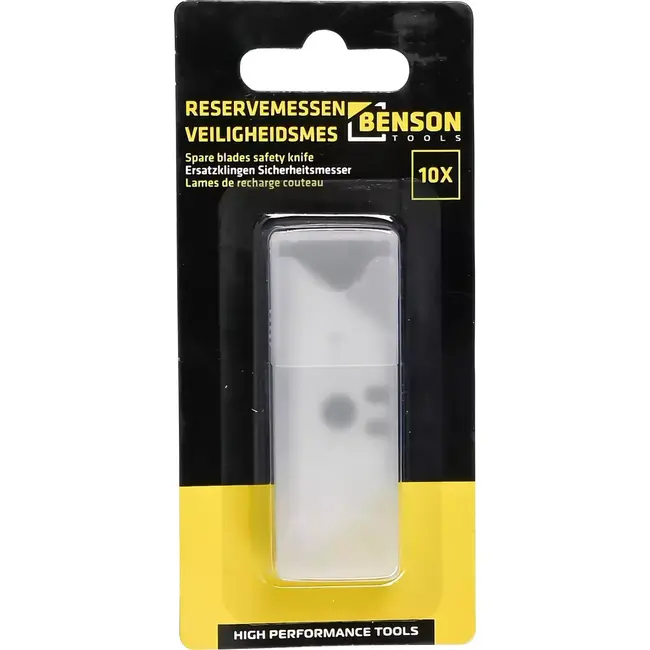 Benson Reservemessen veiligheidsmes - 10-delig - Duurzaam en scherp - Geschikt voor diverse snijtaken
