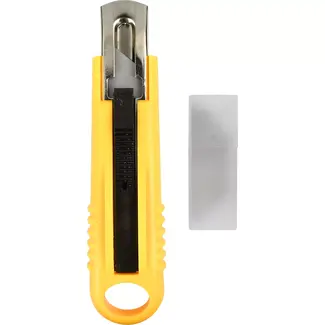 Benson Veiligheidsmes met automatische terugtrekking en 3 reservemessen - Compact en gebruiksvriendelijk ontwerp