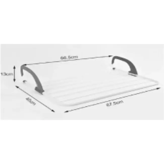 Benson Ophangbaar droogrek - inklapbaar - ruimtebesparend - 67,5 x 40 x 13 cm