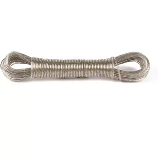Benson Geplastificeerde waslijn met staalkern - 20 meter - 3 mm dikte Benson Geplastificeerde waslijn met staalkern - 20 meter - 3 mm dikte