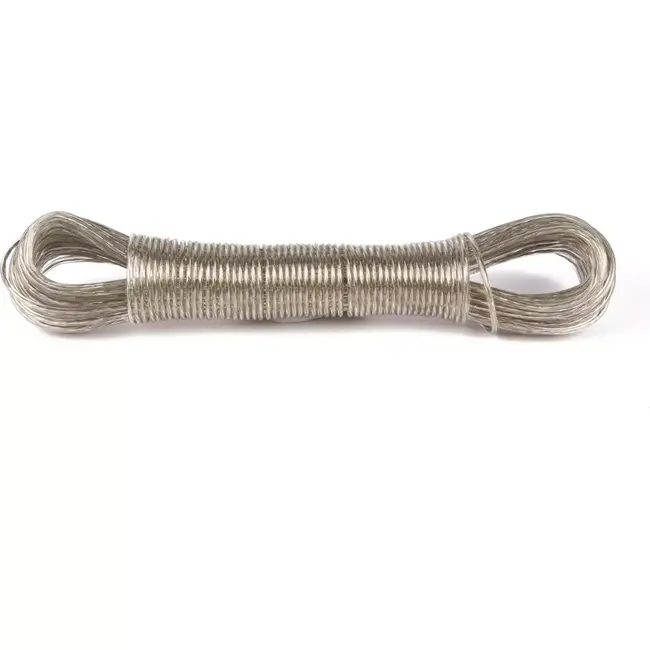 Benson Geplastificeerde waslijn met staalkern - 20 meter - 3 mm dikte