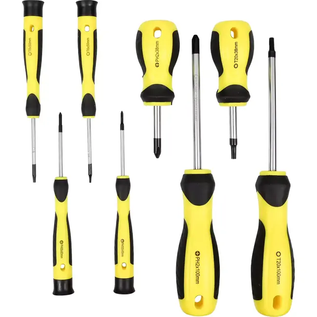 Benson Precisieset schroevendraaiers - magnetische punten - 8-delig - voor fijnmechanisch werk