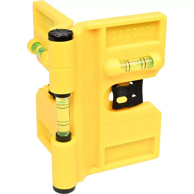 Benson Verstelbare magnetische hoekwaterpas - 0-270° hoeken - 3 libellen - Ideaal voor verticale balken