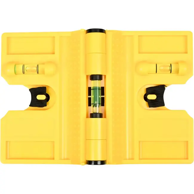 Benson Verstelbare magnetische hoekwaterpas - 0-270° hoeken - 3 libellen - Ideaal voor verticale balken