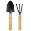 Benson Mini tuingereedschap set - 2-delig - houten handvat - compact formaat