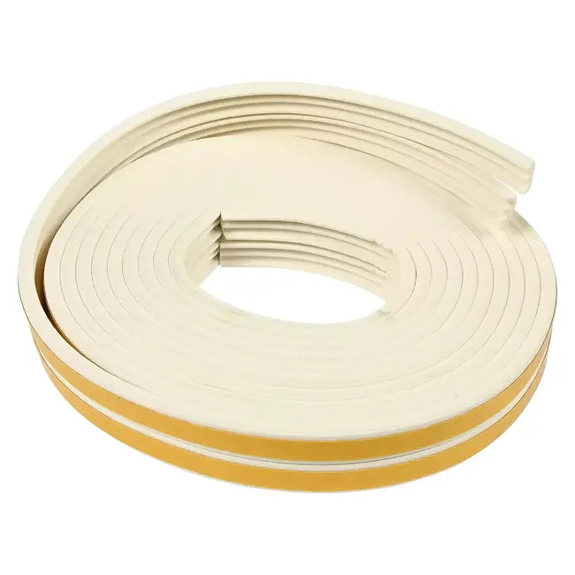 Benson E-profiel tochtstrip - 2x3 m - wit - zelfklevend - EPDM rubber - 2 stuks