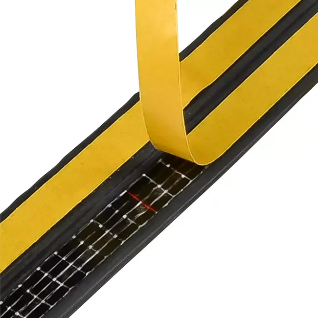 Benson Tochtstrip rubber D-profiel - 2x3 m - zwart - EPDM - 2 stuks