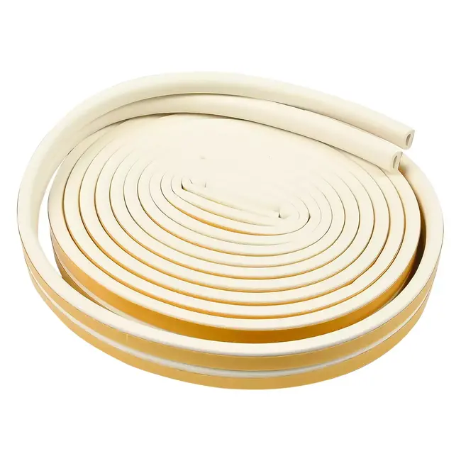 Benson Tochtstrip D-profiel - 2x3 m - Wit - Eenvoudige Bevestiging - Weerbestendig - 2 stuks