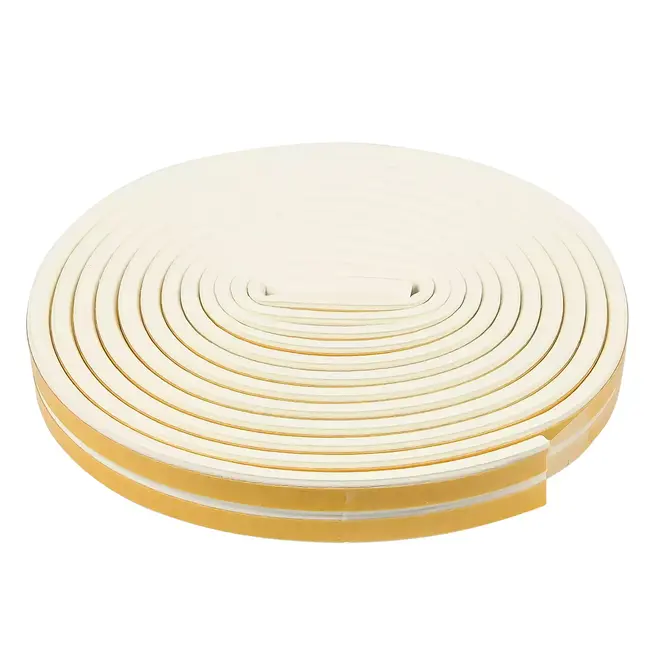 Benson Tochtstrip D-profiel - 2x3 m - Wit - Eenvoudige Bevestiging - Weerbestendig - 2 stuks