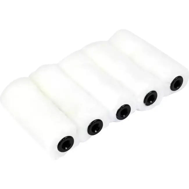 Benson Lakroller vilt - 10 cm breed - 5 stuks - voor terpentine- en waterverf - superstrak resultaat