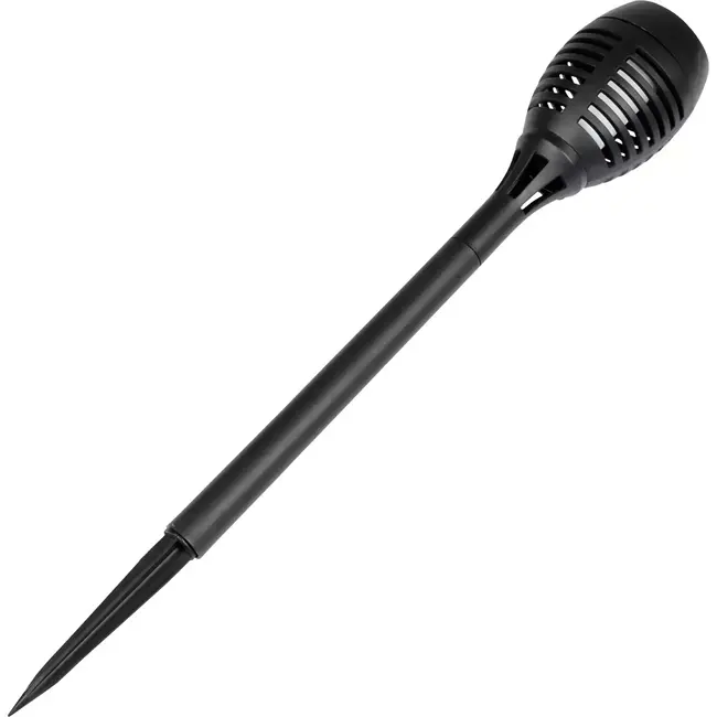 Benson Solar tuinlamp fakkel - Realistisch vlameffect - 48 cm - Zwart