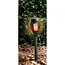 Benson Solar tuinlamp fakkel - Realistisch vlameffect - 48 cm - Zwart