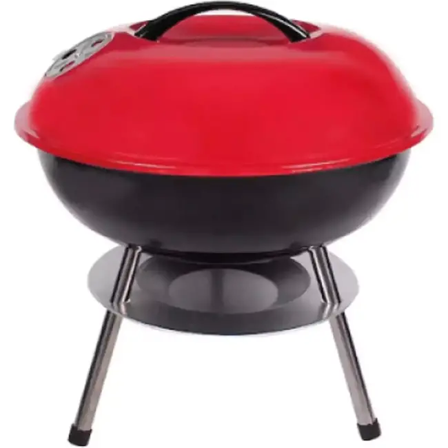 Benson Compacte BBQ bol - Traditioneel grillen - Ø 35 cm - Hoogte 40 cm - Staal - Mobiel ontwerp