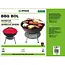 Benson Compacte BBQ bol - Traditioneel grillen - Ø 35 cm - Hoogte 40 cm - Staal - Mobiel ontwerp