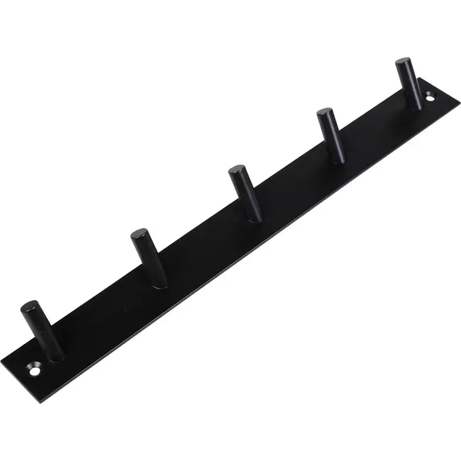 Benson Kapstok met 5 haken - Staal - Wandmodel - Compact en stijlvol - 31,8 cm - Inclusief bevestigingsmateriaal