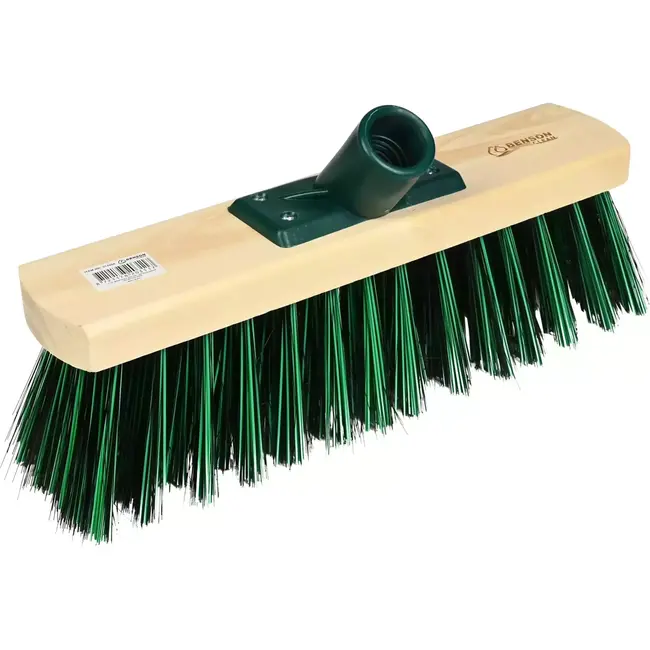 Benson Groene straatbezem - 30 cm - Vijf rijen borstels - Voor buitengebruik