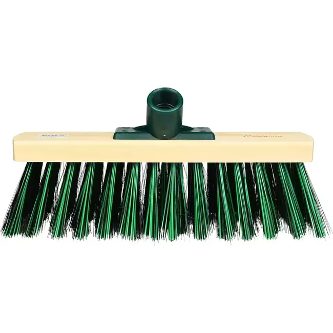 Benson Groene straatbezem - 30 cm - Vijf rijen borstels - Voor buitengebruik