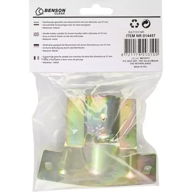Benson Stalen steelhouder - Ø 27 mm - Gemakkelijk te bevestigen - Duurzaam metaal