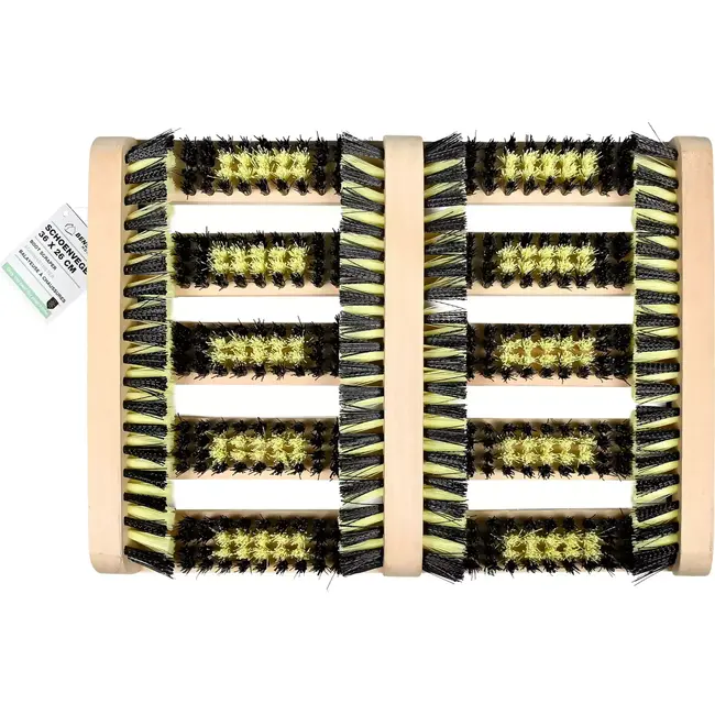 Benson Houten schoenveger met antislip en polyestervezels - 36x26 cm