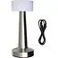 Benson Oplaadbare LED tafellamp - Touchbediening - Zilver - 3 Kleuren - 21 cm