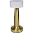 Benson Oplaadbare LED tafellamp - Touchbediening - Goud - 3 lichtkleuren - 21 cm