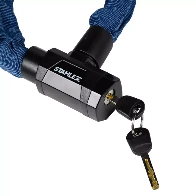 Benson Kettingslot met gehard staal en EVA-schuim cover - 6 x 1200 mm - Inclusief 2 sleutels