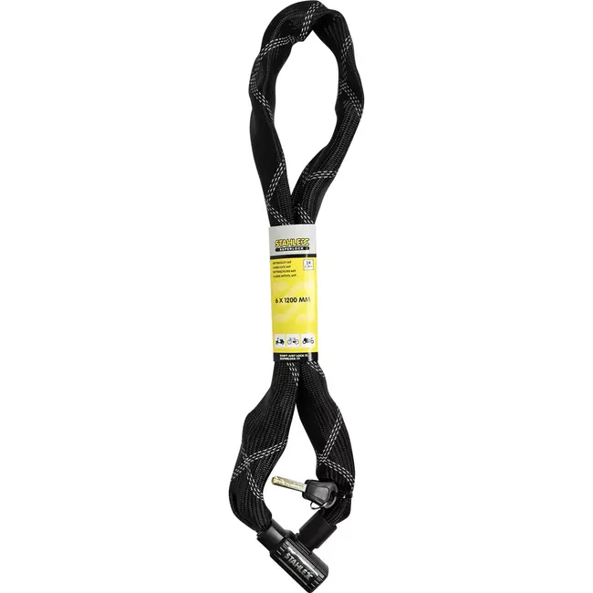 Benson Kettingslot - 6 x 1200 mm - Inclusief 2 sleutels - Beschermende kleurhoes