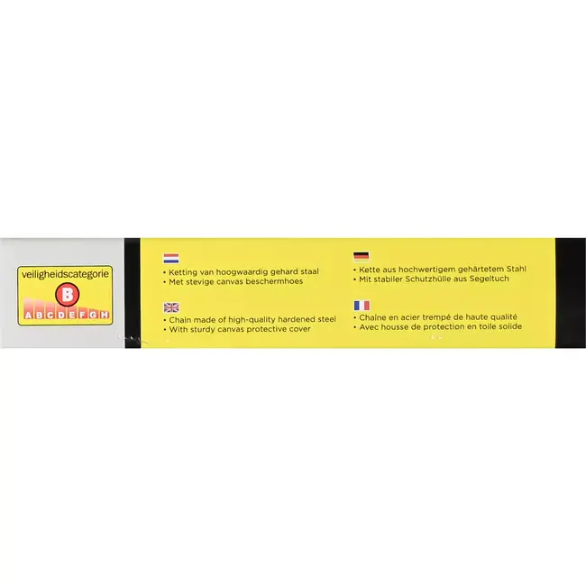 Benson Kettingslot - 6 x 1200 mm - Inclusief 2 sleutels - Beschermende kleurhoes